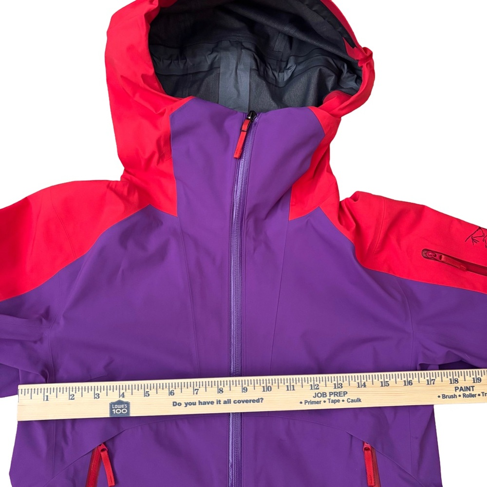 Arc’teryx Women’s Hooded Rain Jacket Gore Tex Purple/Red Size S NWOT - Picture 3 of 8